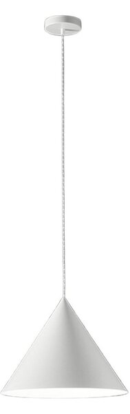 Lampadario conico perenz iconic 8406 b e27 led 40cm bianco opaco - Perenz