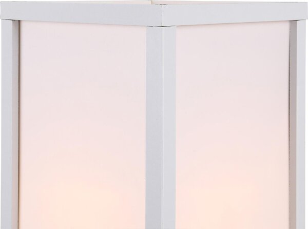 DecHome Lampada da Terra Moderna con 3 Ripiani colore Bianco