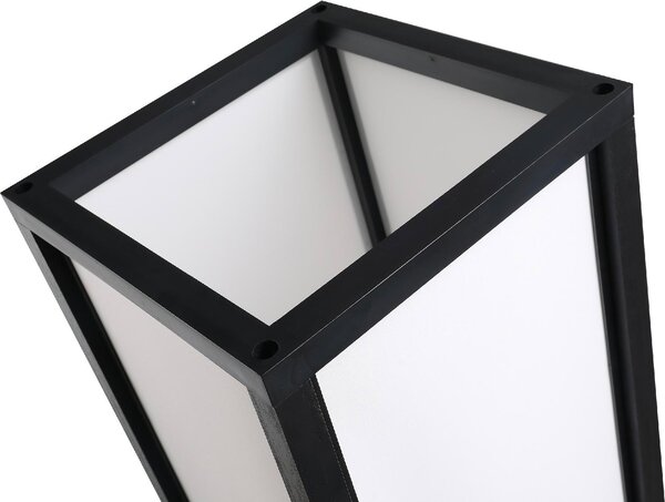 DecHome Lampada da Terra Moderna con 3 Ripiani e 2 ingressi USB Paralume colore Bianco colore Nero