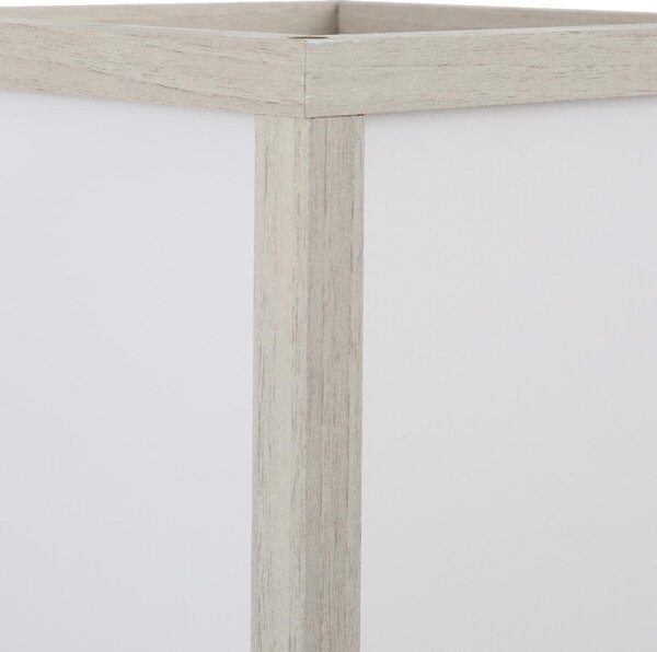 DecHome Lampada da Terra Moderna con 3 Ripiani colore Rovere