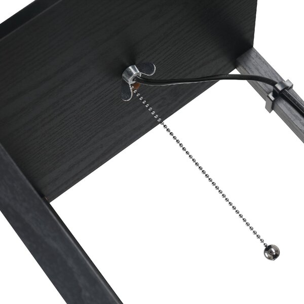 DecHome Lampada da Terra Moderna con 3 Ripiani e 2 ingressi USB Paralume colore Bianco colore Nero