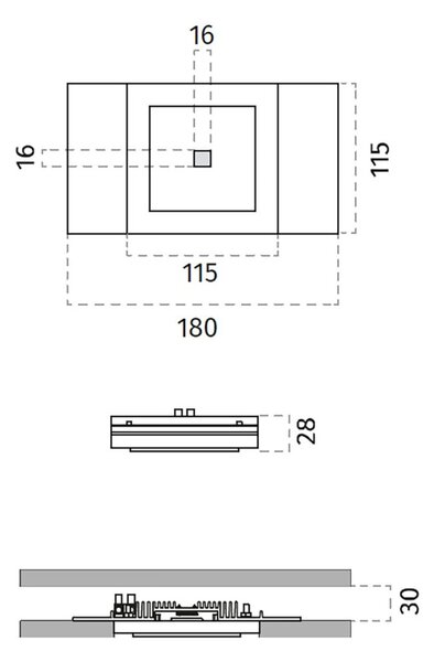 Outlet faretto incasso gesso belfiore 9010 4249l 30153 led 4w 450lm 3000k ip20 ip44 controsoffitto - Belfiore - 9010