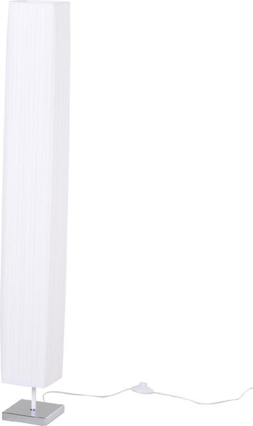 DecHome Lampada da Terra Moderna con Paralume in Tessuto colore Bianco - B31015