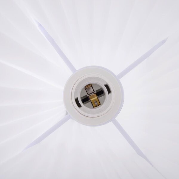 DecHome Lampada da Terra Moderna con Paralume in Tessuto colore Bianco - B31015