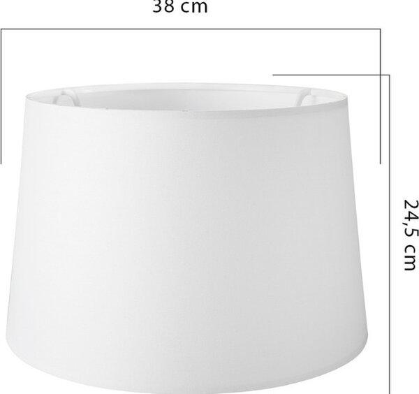DecHome Lampada da Terra Stile Nordico in MDF e Tessuto Paralume in Tessuto Cilindrico Attacco E27 Interruttore On/Off Dimensioni 38x135 cm colore 