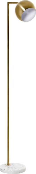 DecHome Lampada da Terra Vintage con Paralume Regolabile Piantana in Metallo colore Oro