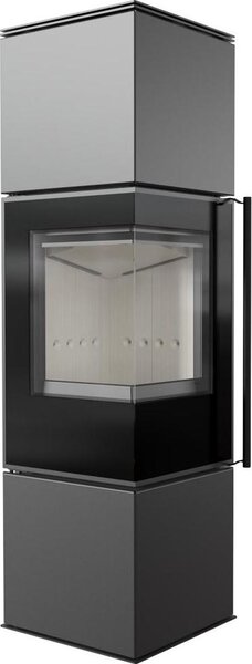 Stufa in acciaio KRATKI REN/M sinistra Ø 150 7 kW