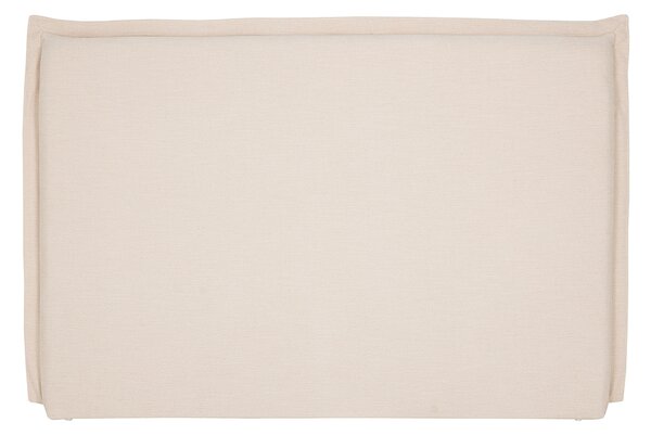 Testiera in tessuto effetto lino beige L160 cm PIA