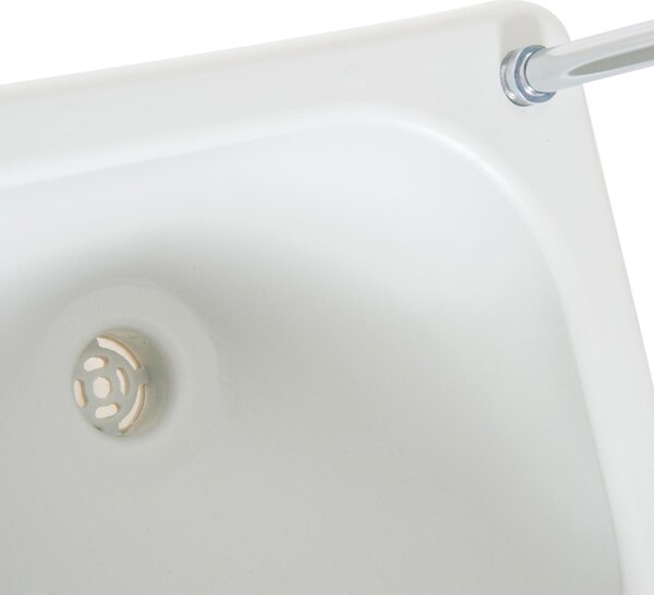 VivaGarden Lavabo da Esterno Portatile 2 Ruote Serbatoio Di Recupero e Serbatoio Di Acqua