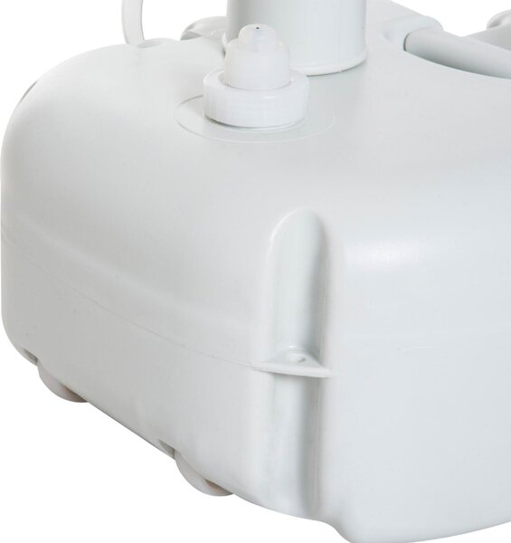 VivaGarden Lavabo da Esterno Portatile 2 Ruote Serbatoio Di Recupero e Serbatoio Di Acqua