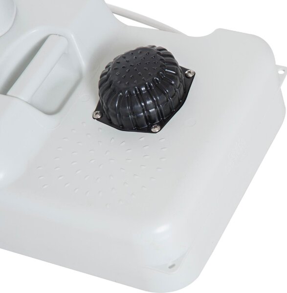 VivaGarden Lavabo da Esterno Portatile 2 Ruote Serbatoio Di Recupero e Serbatoio Di Acqua
