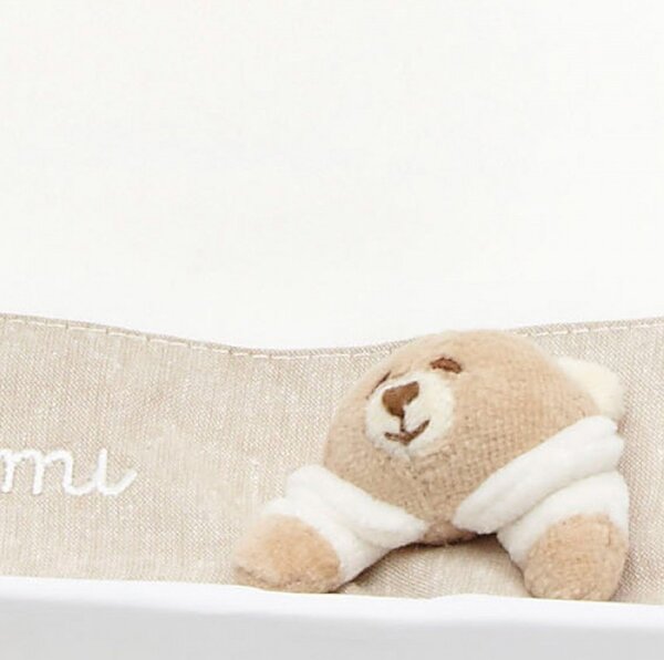 NANAN Lenzuola Lettino Neonato Set Letto Federa + Sopra + Sotto con Angoli colore Ecr - Tato