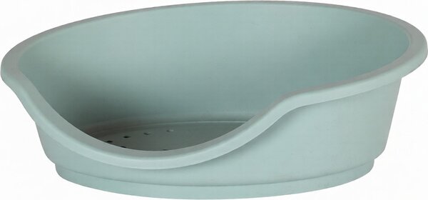 MP BERGAMO Lettino per Animali in Plastica Riciclata Resistente agli Urti e alle Intemperie con Piedini Antiscivolo 53x32x18 cm colore Ghiaccio - T