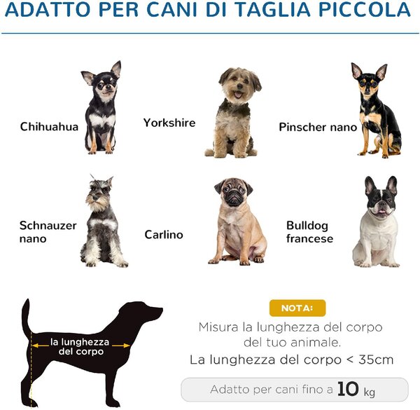 AllMyPets Lettino per Cani Rialzato con Seduta Traspirante in Acciaio e Tessuto 61x46x18 cm colore Blu - 67Q7DB