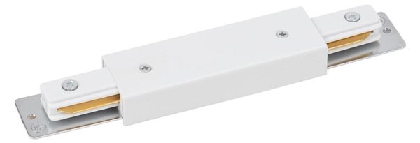 Sistema a binario fine cap con power connection Monofase TRACER dritto bianco