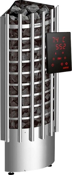 Stufa elettrica per sauna Harvia Glow Corner XE 9,0 kW in acciaio | HTRC904XE