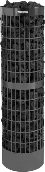 Stufe per sauna Harvia Cilindro PRO Black 10 /13,2 kW | richiede un sistema di controllo separato | HPCE100400M