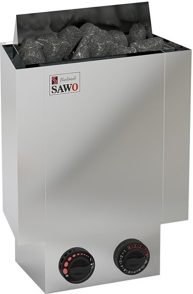 Stufa per sauna Sawo Nordex Mini 3,6 kW, acciaio | con comando integrato | NRM-36NB-Z