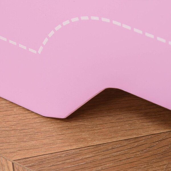 DecHome Letto per Bambini 3-6 anni con Sponde Laterali Anticaduta 143x73x60 cm in Legno colore Rosa