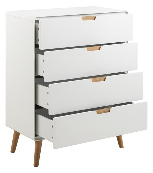 Cassettiera bianca 80x100x40 cm Lowell - Actona