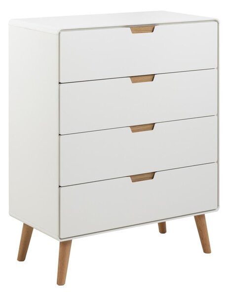 Cassettiera bianca 80x100x40 cm Lowell - Actona