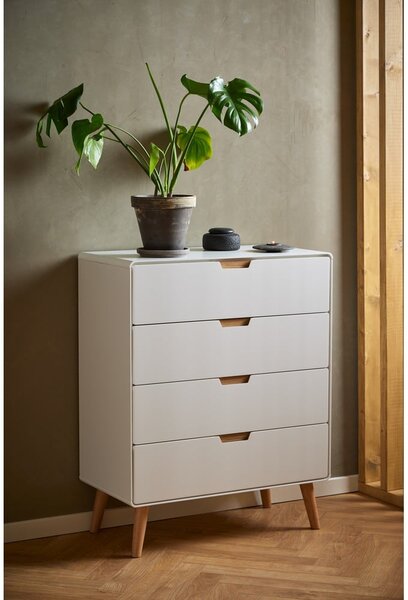 Cassettiera bianca 80x100x40 cm Lowell - Actona