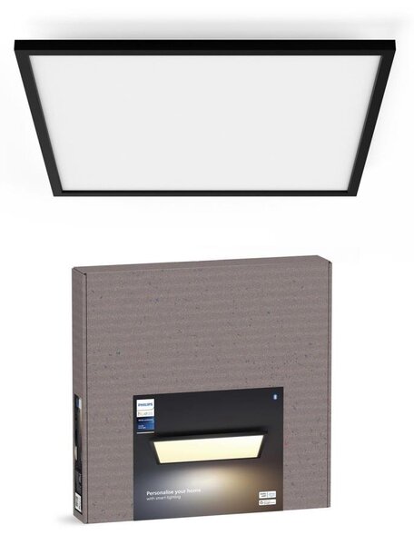 Philips - Plafoniera LED dimmerabile Hue AURELLE LED/39W/230V 60x60 cm nera
