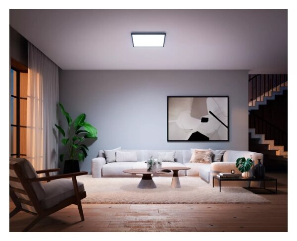 Philips - Plafoniera LED dimmerabile Hue AURELLE LED/39W/230V 60x60 cm nera