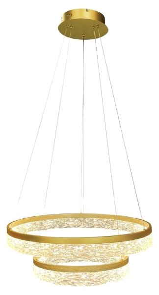 Lampadario LED a cavo GALA LED/54W/230V, diametro 60 cm, finitura dorata