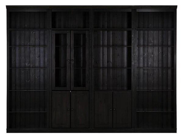 Libreria in legno di pino marrone 296x223 cm Anita - Støraa