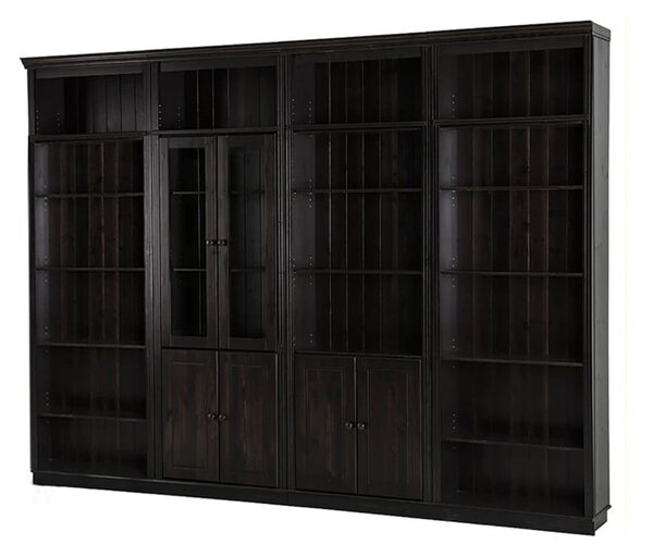 Libreria in legno di pino marrone 296x223 cm Anita - Støraa