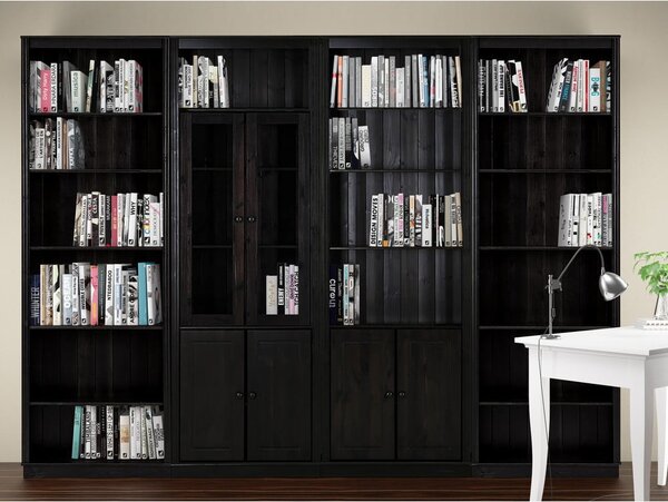 Libreria in legno di pino marrone 296x223 cm Anita - Støraa