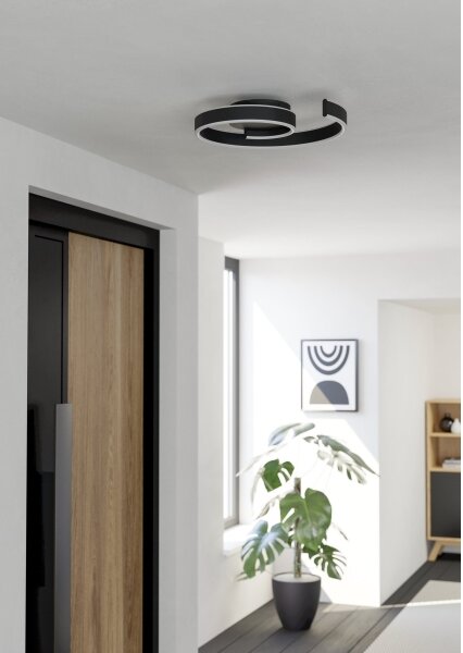 Eglo 901888 -LED RGBW Plafoniera dimmerabile ANDABAIA-Z LED/37W/230V nera
