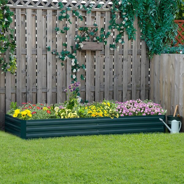 FORTUNO Set Di 2 Letti Da Giardino Rialzati Rotondi In Acciaio Zincato – Diametro 10,2 Cm, Per Piante E Verdure, Colore Argento, Facili Da Montare