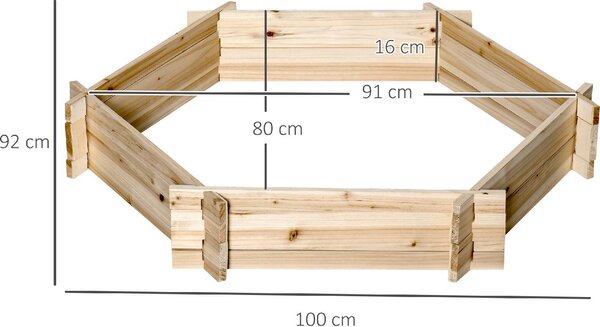 Brugel Letto per Orto Senza Base e con Struttura a Incastro in Legno 100x92x16cm - 676845