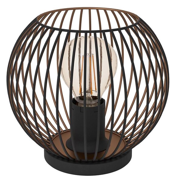 Eglo 901872 - Lampada da tavolo ALMANZORA 1xE27/60W/230V nera