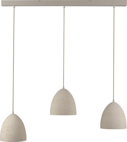 Schöner Wohnen 12541-42 - Lampada a sospensione su cavo TRAVENTA 3xE27/40W/230V in cemento