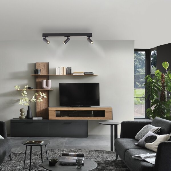 Schöner Wohnen 11794-18 - Faretto LED DANTE 3xGU10/10W+LED/14,4W nero