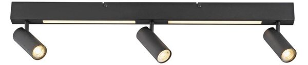 Schöner Wohnen 11794-18 - Faretto LED DANTE 3xGU10/10W+LED/14,4W nero