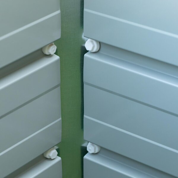 VivaGarden Letto per Orto Senza Fondo con 2 Aree di Coltivazione in Acciaio 125x47x40 cm colore Verde - A853GNAO82