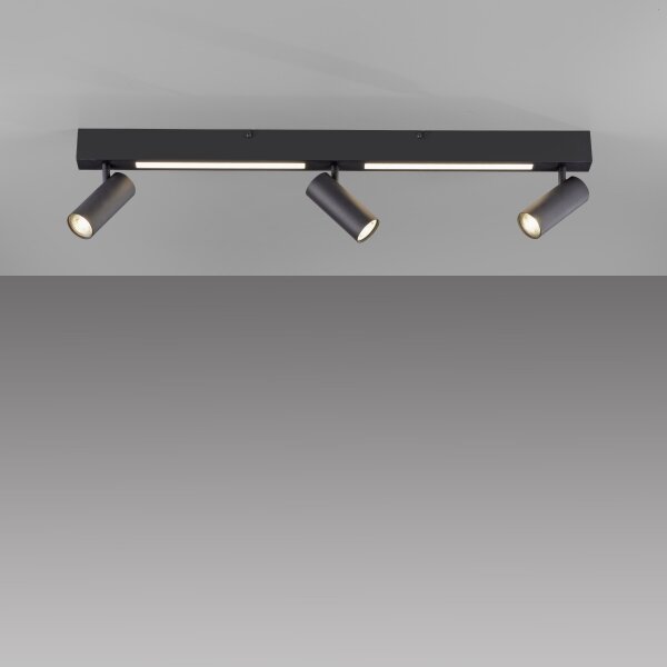 Schöner Wohnen 11794-18 - Faretto LED DANTE 3xGU10/10W+LED/14,4W nero