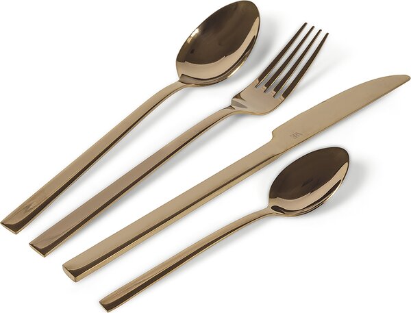 Villa deste Lexington Set 24 posate in acciaio copper lucido Colore Rame - 2197801