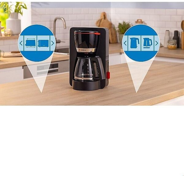 Bosch Macchina Caff Americano Caff Macinato in Polvere 15 Tazze Capacit 1,37 Litri colore Nero - TKA4M233