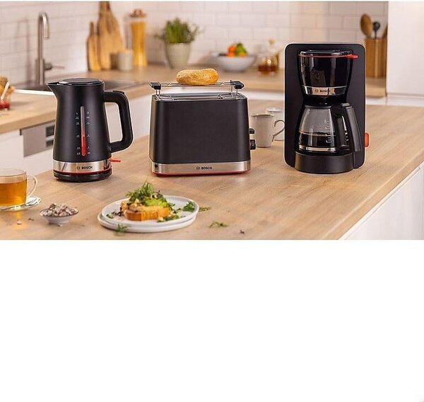 Bosch Macchina Caff Americano Caff Macinato in Polvere 15 Tazze Capacit 1,37 Litri colore Nero - TKA4M233