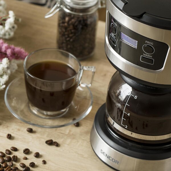 SENCOR Macchina Caff Americano Caff Macinato in Polvere 6 tazze - SCE 3700BK