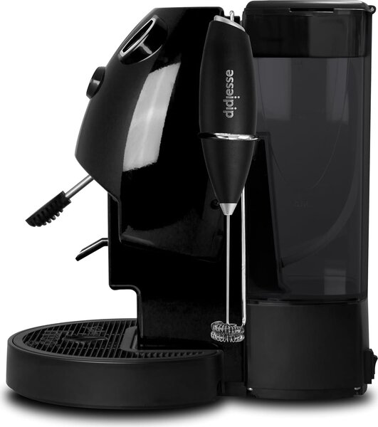 DIDIESSE Macchina da Caff a Cialde Potenza 450 Watt con Frullino Montalatte e Doppio Portacialde Erogatore Acqua Calda per Caff e T colore Nero 