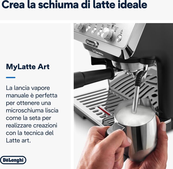 De Longhi Macchina da Caffe Potenza 1400W 15Bar con Macinatura - La Specialista Arte EC9155.M