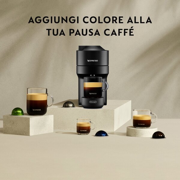 De Longhi Macchina per Caff a Capsule Capacit 0,56 Litri 1 Tazza Potenza 1260 W colore Nero - ENV90.B