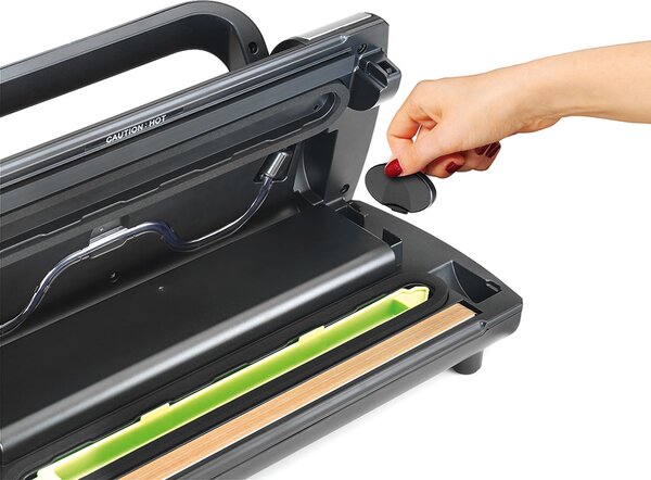 LAICA Macchina per sottovuoto Automatica Lunghezza barra 30 cm Pressione 800 mbar colore Nero Inox - VT3217