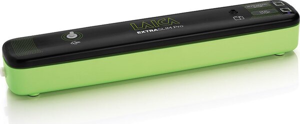 LAICA Macchina per sottovuoto automatica Potenza 85 Watt Capacit di aspirazione 9 lt/min colore Nero Verde - 161307 PRO VT3104